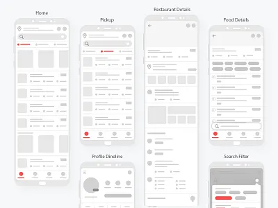 App Wireframe bhavya user flow ux design wireframes