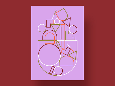 Oh lilineees! ✨ abstract art art color design geometrics illustration lines shape vector