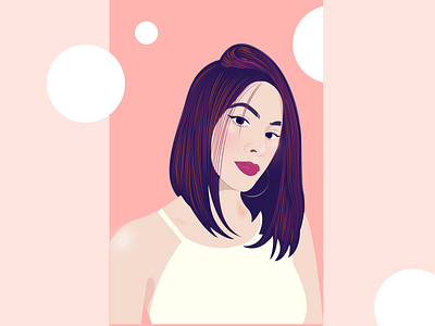 vector portrait illustration vector