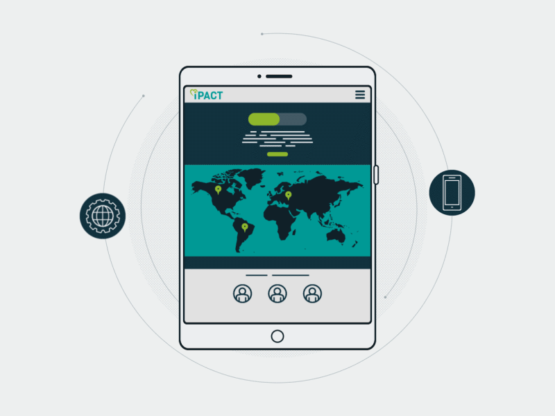 Animation piece for iPact animation design flat flat design illustration motion motion graphics vector