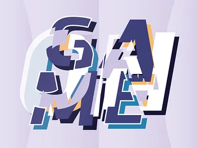 Game On competition davinci design energy game glitch illustration play purple t shirt typo