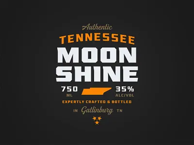 Moonshine font label moonshine packaging typeface design typography