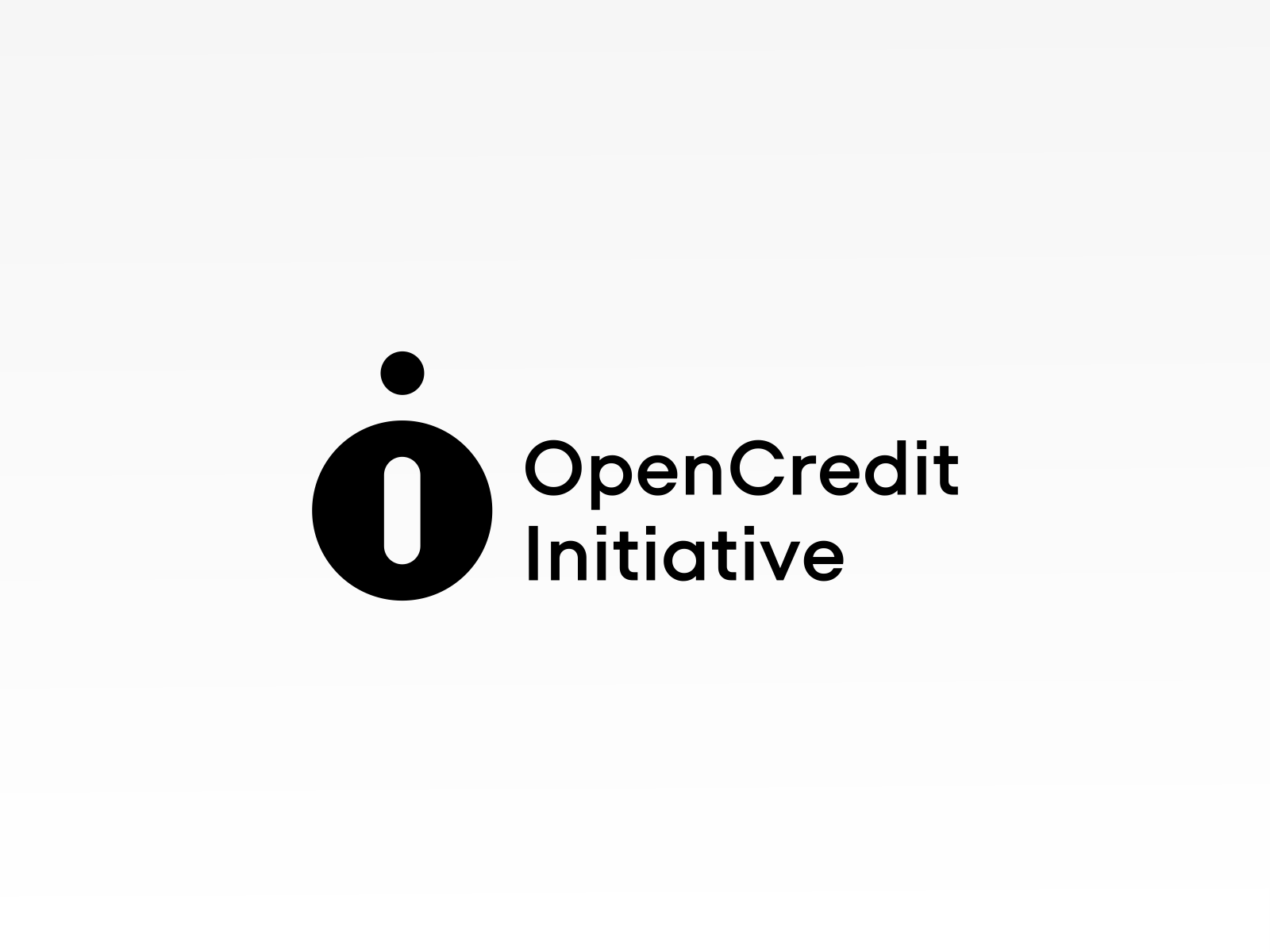 Open Credit Initiative bank branding brandits cash credit initiative logo minimal money monogram open