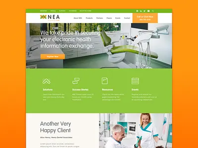 Vyne NEA Website data dental dentist family of websites health medical security website