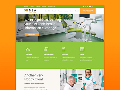 Vyne NEA Website data dental dentist family of websites health medical security website