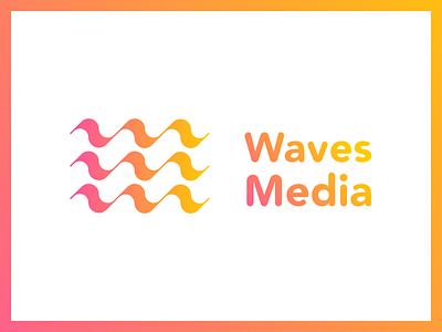 Waves Media - Sharing Global Movements branding concept design design documentary film logo logo design concept media vector waves