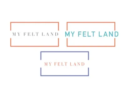 My Felt Land logo 99designs brainstorm logo logo design swatches