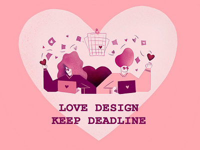 Love design character dailyui deadline drawing illustration love procreate valentine day