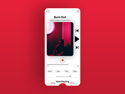 Music Player UI app audio minimal design ui audio player audio player ui audio ui clean music ui clean ui design minimal music player ui new music ui streaming music ui ui