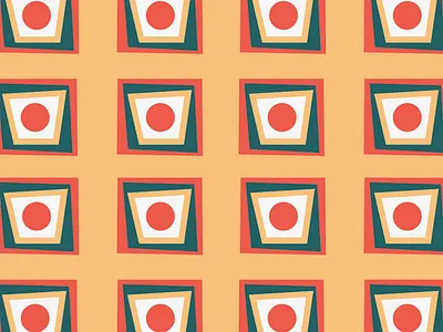 Pattern color design illustrator mid century pattern simple vector