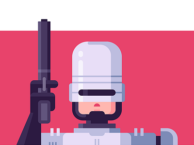 Robocop hear illustration love robocop romance valentine valentinesday