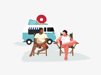 Chilling beach chilling drinks festival food truck friends summer