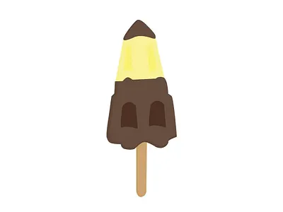 Rocket colors design icecream illustration illustrator vector
