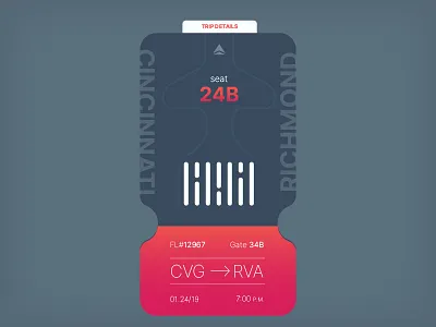 Daily UI 024: Boarding Pass airlines boarding pass boardingpass daily ui flight ui ux