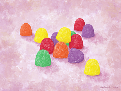 National Gumdrop Day brushes candy childrens book gumdrop illustrator paint photoshop