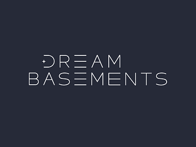 Dream Basements Logo basement dream flat logo logotype minimalism stair stairs star