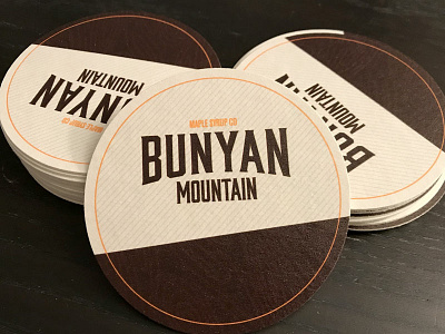 Coaster coasters maple syrup sticker mule