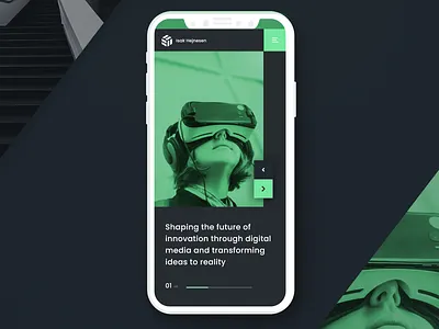 Mobile version of the portfolio landing page graphic designer landing page we design web webdesign webdesigner