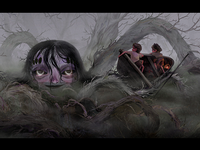 Dmitri What is That? childrens book digital painting fantasy art illustration