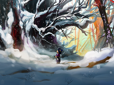 The Gate Of The Ancient Gods. digital painting fantasy art illustration