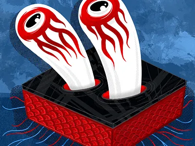 Eyeball layer cake eyeball fink lowbrow