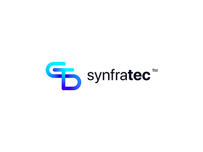 S+T logo concept for Synfratec brand branding clean design icon identity letter st logo logo design s logo t logo ui ux vector web