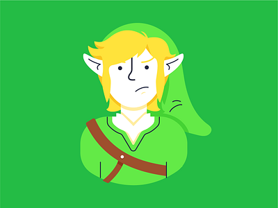 Link breath of the wild character illustration link ocarina of time vector zelda