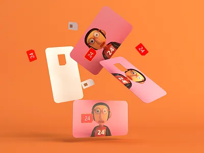 SIM CARD 3d art c4d card card art cinema 4d clean maxon studio
