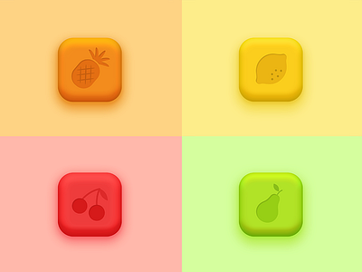 Candies: Game UI buttons candies candy fruits game ui gui gui design icons