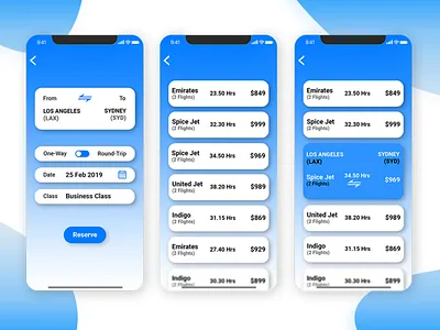 Airport Application app branding design flat gradinet ios layout typography ui ux
