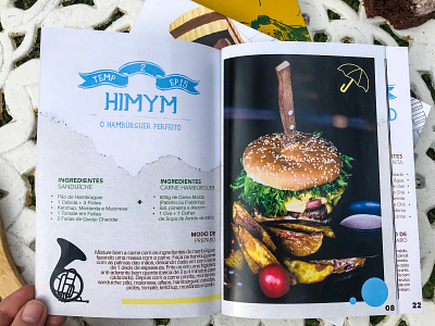 Series Cookbook book cook book cookbook design draw editorial hamburguer himym illustration publishing recipe book series cookbook