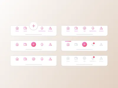Daily UI - Tab Bars app clean concept dailyui design icon iconography inspiration menu minimal navigation option tab bar ui ui design ux ux design