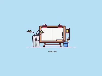 Painting illustration ui
