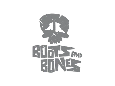 Boots and Bones Logo design illustration logo typography vector