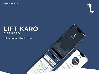 Bikepool Android App - Lift Karo android android app bike ride uidesign xd
