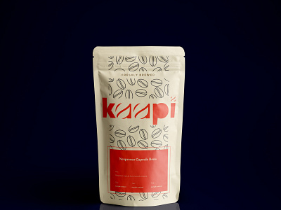 Pouch Package Design - Kaapi brand and identity coffee designs kalypsodesigns minimal