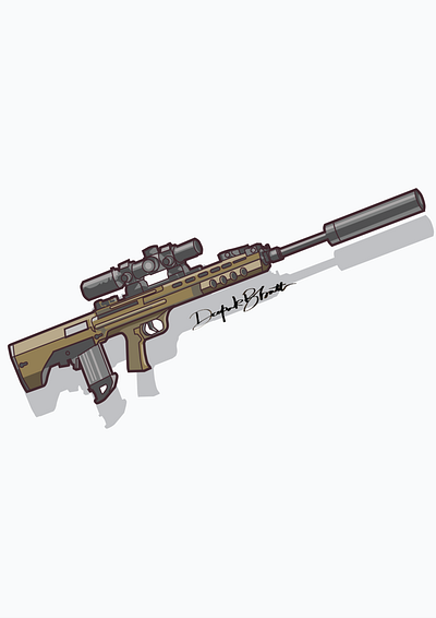 Pubg Qbu rifle branding design digital 2d digitalart digitalartist drawing flat illustraion illustraor illustration illustrstor logo rifles ui ux vector vector art vector artwork vector artworks weapons