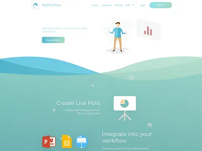 My Poll branding character clean design flat identity illustration illustrator minimal typography ui ux vector web website