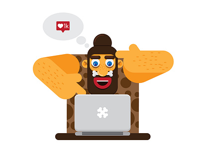 Native 1k 2d 2d art africa art computer design graphic design graphic art illustration it like native primeval social network user vector art