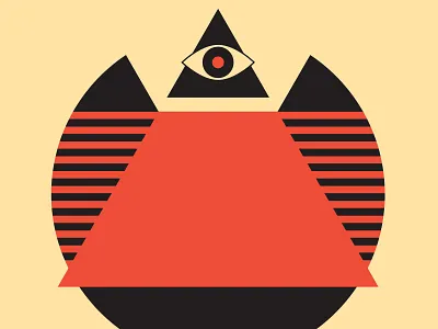 Interception System 1984 control dystopia eye illustration surveillance