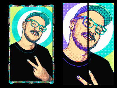 Portrait #1 8bit debut design illustration pixel art portrait art retro