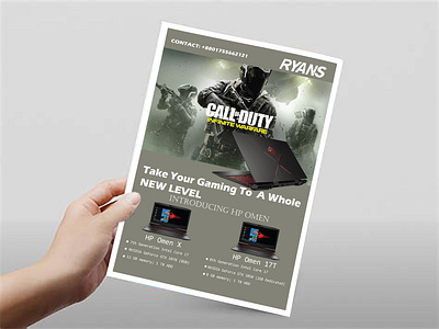Flyer Mockup 2 adobe illustrator business flyer call of duty flyer design flyer mockup illistration