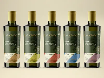Lakovic pt.2 branding identity label olive oil packaging