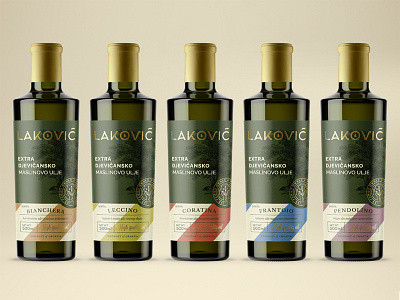 Lakovic pt.2 branding identity label olive oil packaging