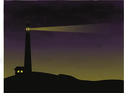Lighthouse - (42/100 ) Daily Illustration Challenge design illustration illustrator vector