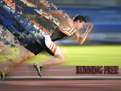 Sprinter adobe photoshop photo editing photo effects photo manipulation photoshop wallpaper