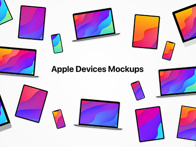 Apple responsive devices 20 mockups