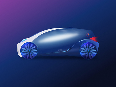 PHEV Car illustration for project. car illustration sketch ui uidesign uix