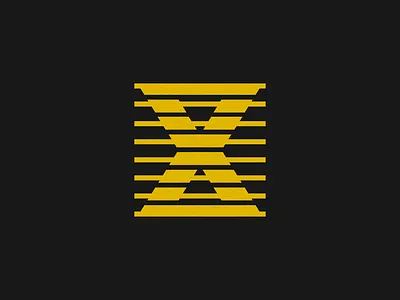 Abstract Hourglass abstact creative design exploration visual brand geometric hourglass logo a day luxurious smart concept sophisticated unique yellow