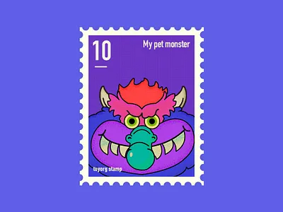 Monster 插画 活版印刷 设计